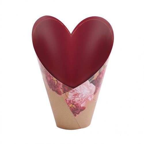 Übertopfdeckel Amora Atur rot D12.5cm H11cm