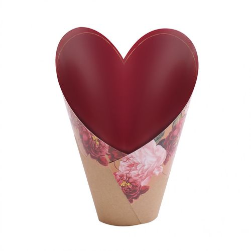 Übertopfdeckel Amora Atur rot D12.5cm H11cm