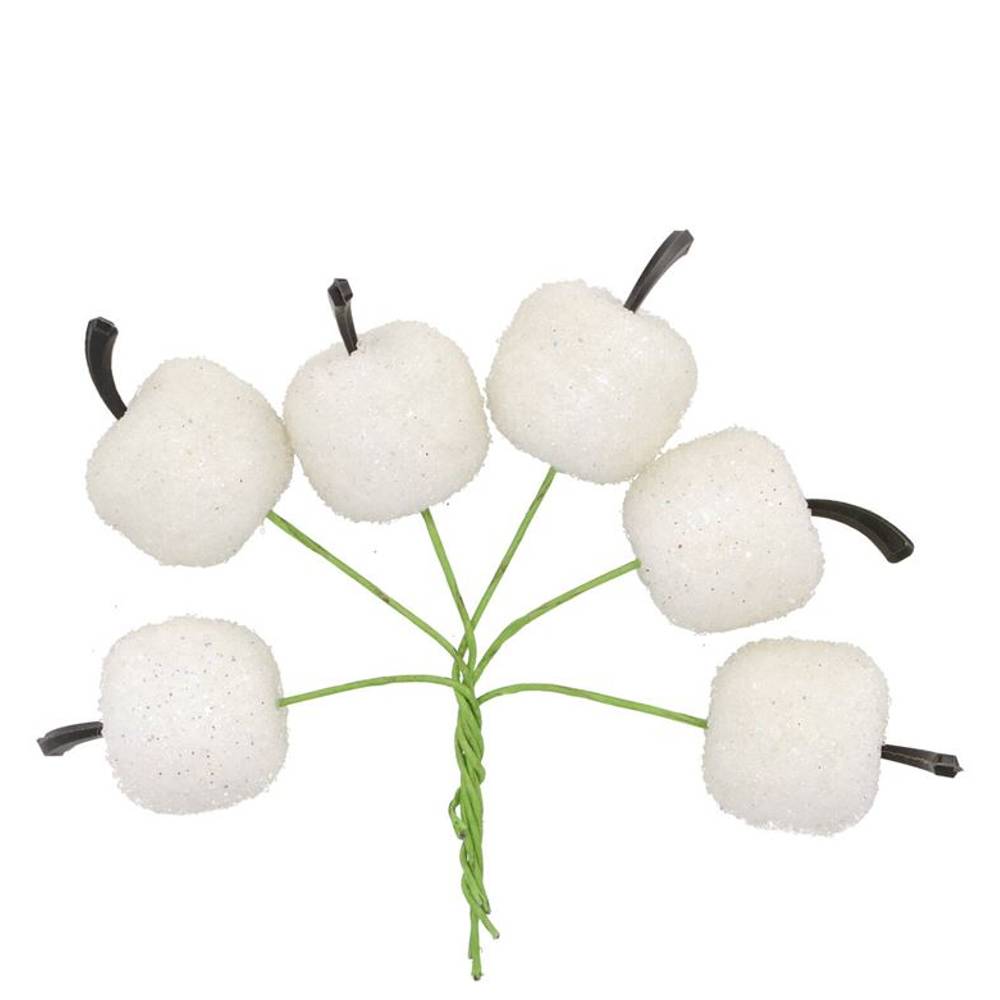 Apfel auf Draht Cozy Shine weiss 03x07cm x72