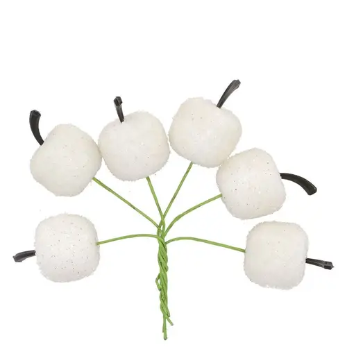 Apfel auf Draht Cozy Shine weiss 03x07cm x72