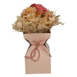 Strausstasche BasicLine creme D11.5cm H21cm