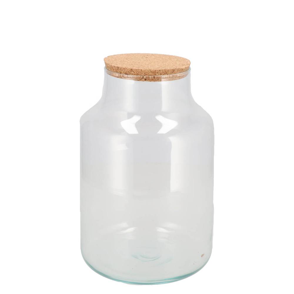 Glas Terrarium mit Kork 18x18x25cm