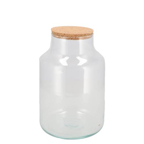 Glas Terrarium mit Kork 18x18x25cm