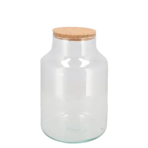 Glas Terrarium mit Kork 18x18x25cm