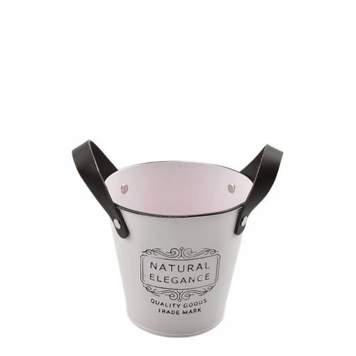Zink Übertopf Binta hell rosa D13cm H13cm 
