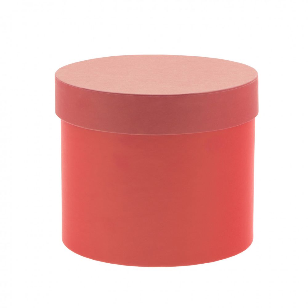 Hatbox Karton rot D12.5cm H12cm
