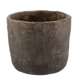 Keramik Übertopf Iron Stone grau D16cm H14cm