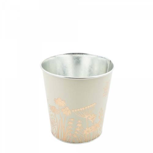 Zink Übertopf Alossi creme D13cm H13cm