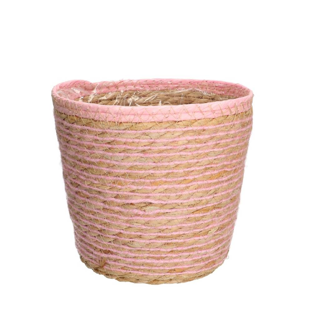 Korb Übertopf Eve rosa D20cm H18cm