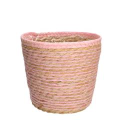 Korb Übertopf Eve rosa D20cm H18cm