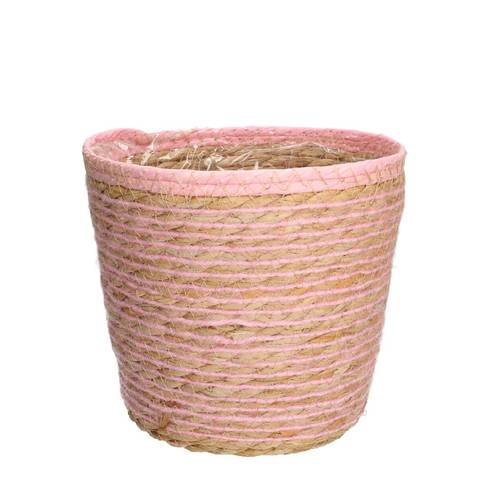 Korb Übertopf Eve rosa D20cm H18cm