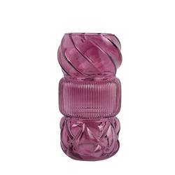 Glas Vase Ballena lila D10cm H20cm