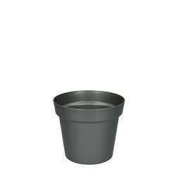 Kunststoff Übertopf grau D14cm H12cm
