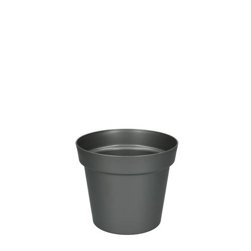 Kunststoff Übertopf grau D14cm H12cm