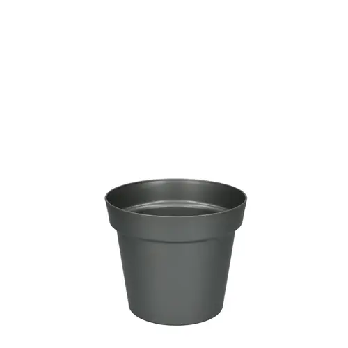 Kunststoff Übertopf grau D14cm H12cm