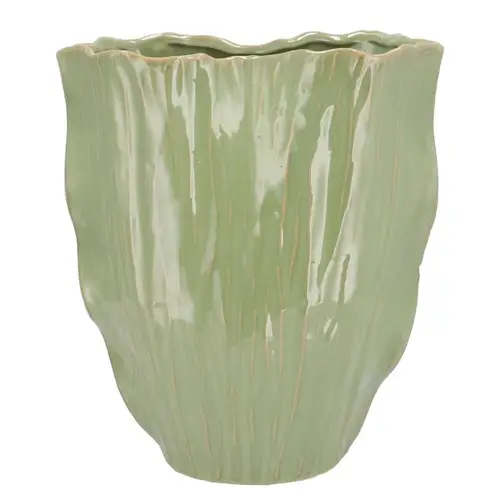 Keramik Vase Lima grün 30x17x36cm