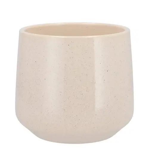Keramik Übertopf Berlin creme D16cm H16cm