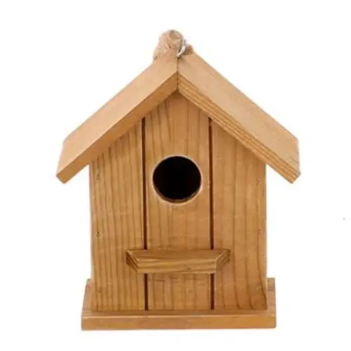 Aufhänger Vogelhaus Holz D08cm H14cm