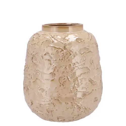 Keramik Vase Mika Cozy sand D22cm H25cm