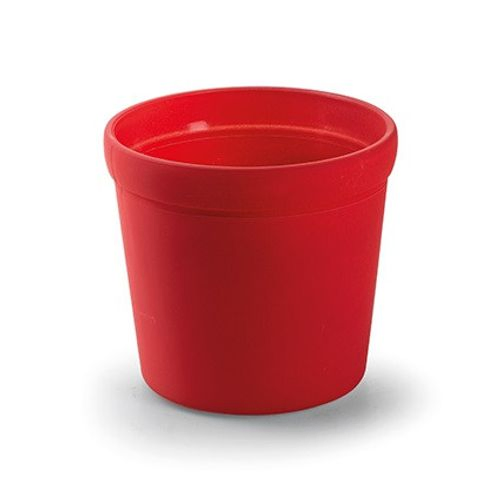 Glas Pottz rot D11.5cm H10.5cm