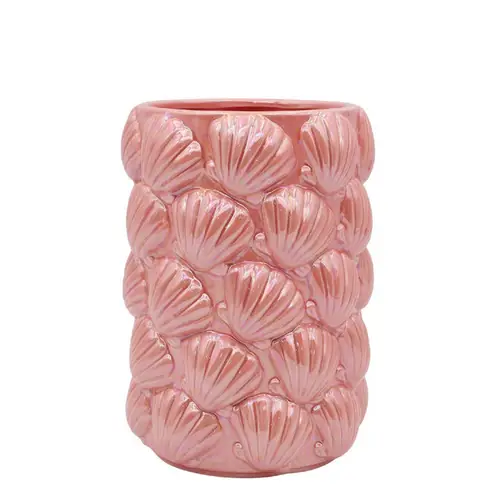 Keramik Vase Mare rosa D13.5cm H19cm