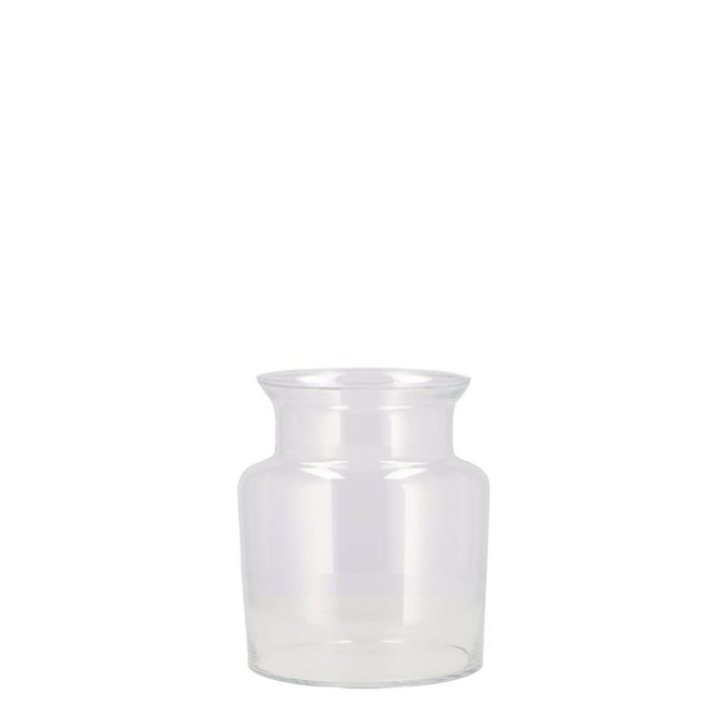 Glas Vase Milchkanne Mouthblown D25cm H16cm