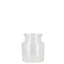 Glas Vase Milchkanne Mouthblown D25cm H16cm