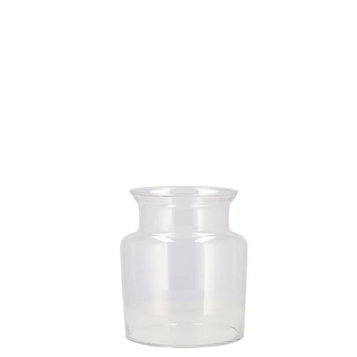 Glas Vase Milchkanne Mouthblown D25cm H16cm