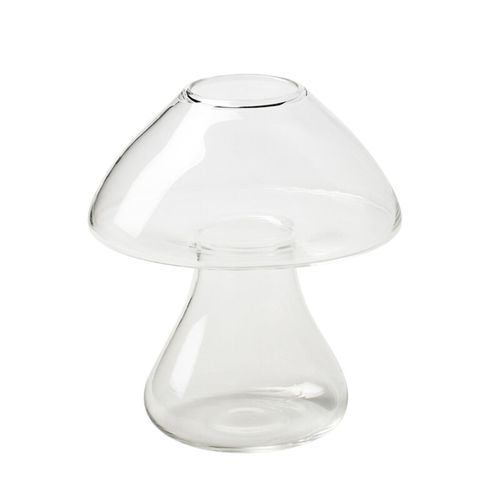 Glas Vase Pilz D09cm H12cm