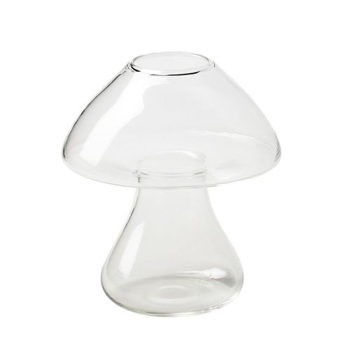 Glas Vase Pilz D09cm H12cm