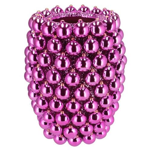 Weihnachtskugel Vase fuchsia 30x30x39cm