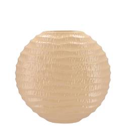 Keramik Vase Lima Oval creme 23x10x22cm