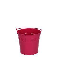 Zink Eimer fuchsia D10cm H9cm