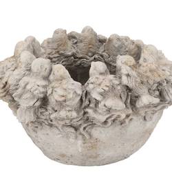 Beton Übertopf Sperling grau 30x28x17cm