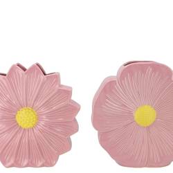 Keramik Vase mix Daisy rosa 40x11x40cm