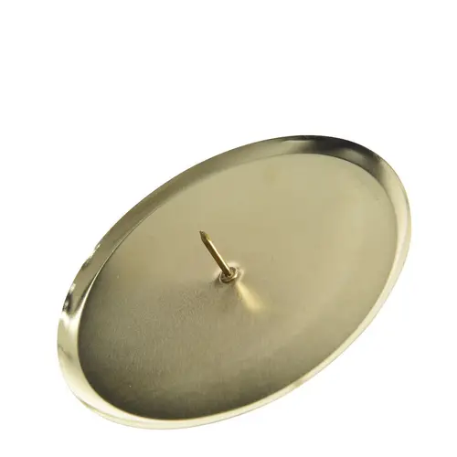 Kerzen Behälter gold D08cm x4 
