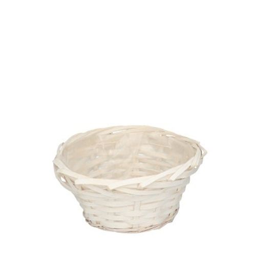 Korb Rund weiss D20cm H10cm