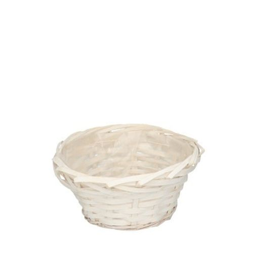 Korb Rund weiss D20cm H10cm