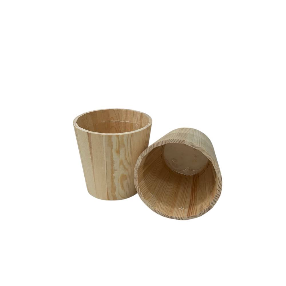 Holz Übertopf natur D15cm H15cm