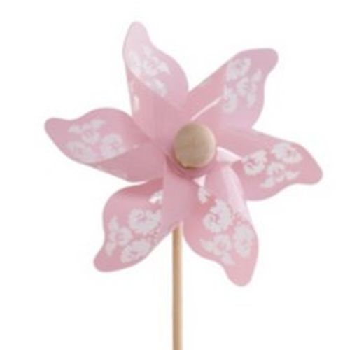 Windmühle auf Stab Jazz rosa L50cm D09cm