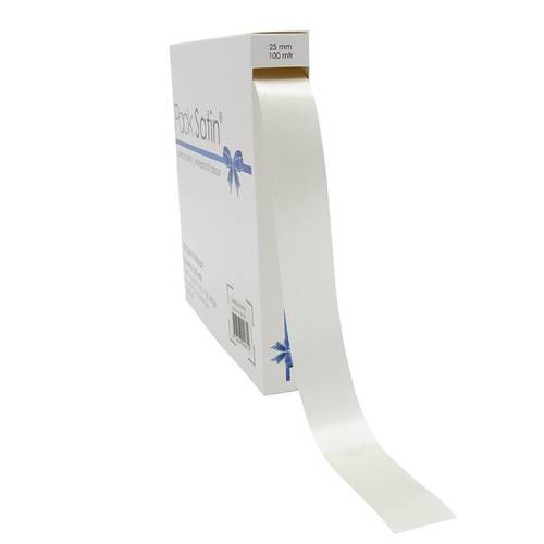 Band Vivant Satin creme 25mm 100m