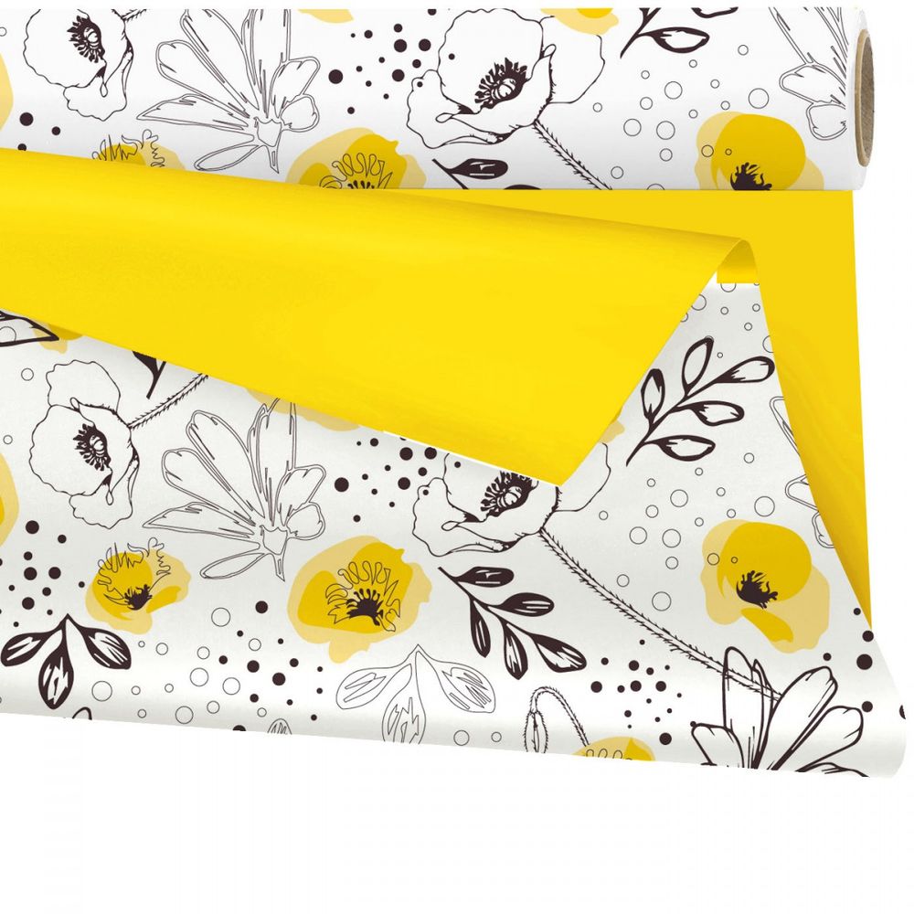 Folie Rolle 80cm Duo Matt Lilou gelb 25m