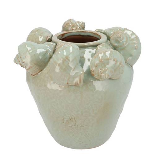 Keramik Vase Shella grün 24x24x23cm