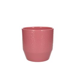 Keramik Topf Tirza Punkt rosa D14cm H13.5cm