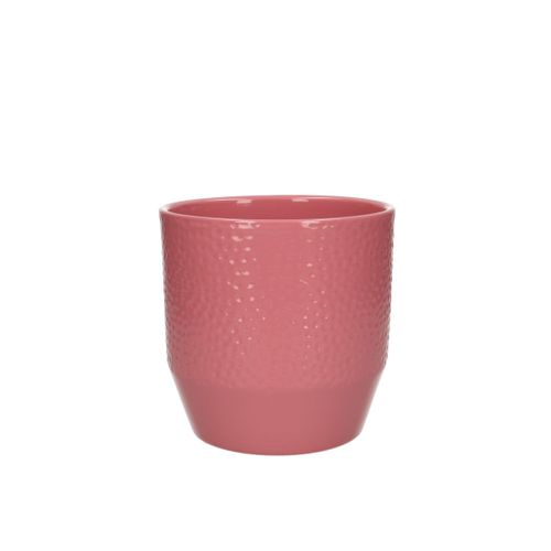 Keramik Topf Tirza Punkt rosa D14cm H13.5cm