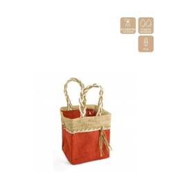 Tasche Mooréa rot 11x11x12.5cm Eco