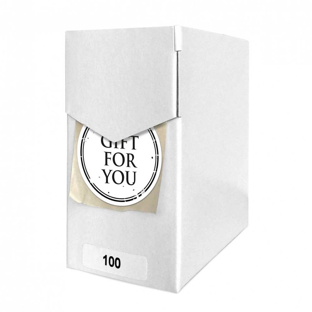 Label Gift For You weiss 40mm x100