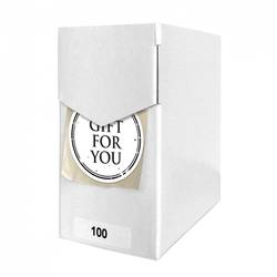 Label Gift For You weiss 40mm x100