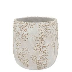 Keramik Übertopf Alaska Gypsy grau 14x14x13cm