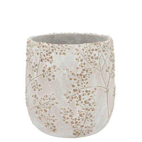 Keramik Übertopf Alaska Gypsy grau 14x14x13cm